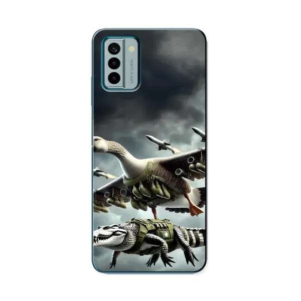Чехол с рисунком «Гусини и крокодило» для Nokia G22 Чехол с рисунком «Гусини и крокодило» для Nokia G22