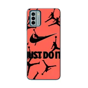 Силиконовый Чехол Nike Air Jordan на Нокиа Джи 22 (Just Do It)