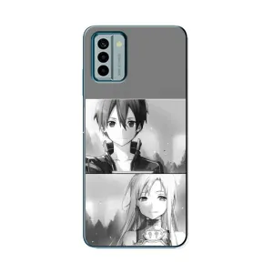 Чехол с персонажами АНИМЕ на Nokia G22 (Кирито-Асуна)