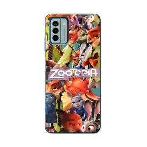 Силіконовий чохол з принтом Зоотрополіс для Nokia G22 (Колаж героїв)
