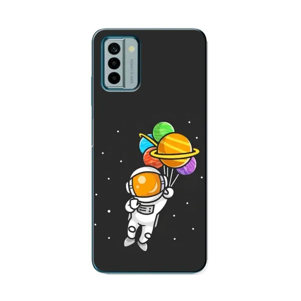 Чехол с рисунком «Космонавт с шариками» для Nokia G22 Чехол с рисунком «Космонавт с шариками» для Nokia G22