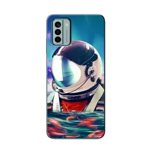 Силиконовый Чехол с принтом "Космонавты" на Nokia G22 (Космонавт в воде)