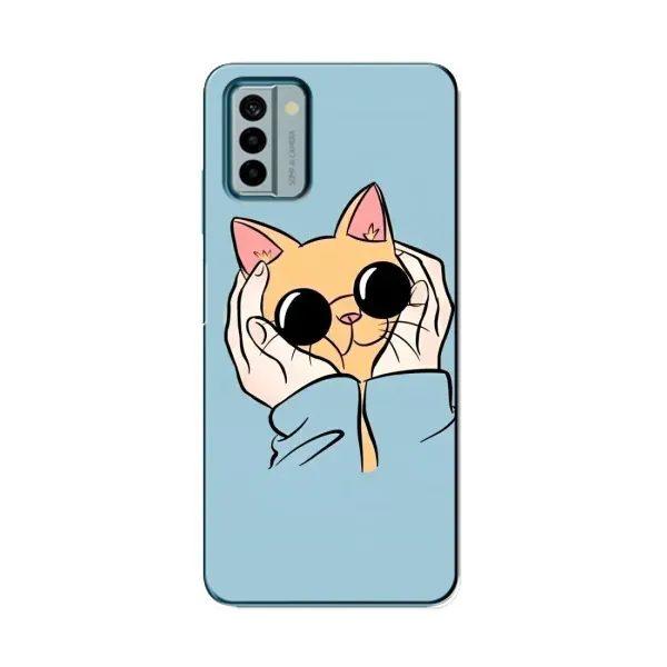 Чехол с рисунком «КОТИК в очках» для Nokia G22 Чехол с рисунком «КОТИК в очках» для Nokia G22