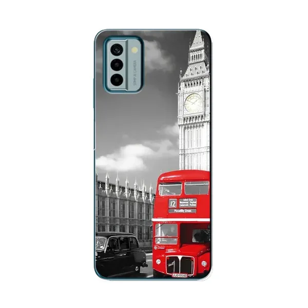 Чехол с рисунком «Красный автобус» для Nokia G22 Чехол с рисунком «Красный автобус» для Nokia G22