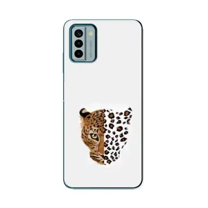 Чохол з леопардовим принтом на Nokia G22 (Леопард на білому)