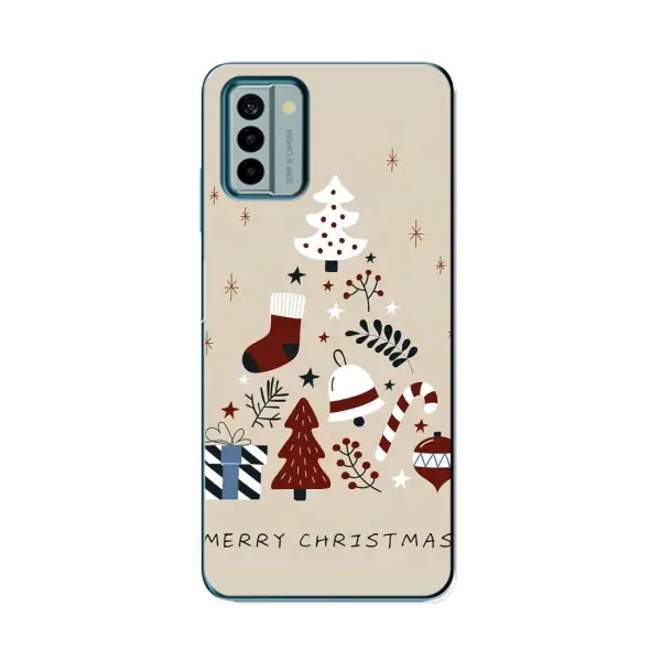 Чехол с рисунком «Merry Christmas» для Nokia G22