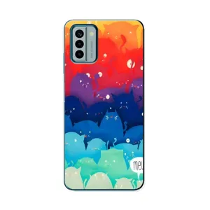 Силиконовый чехол с котиком для Nokia G22 (Mew)