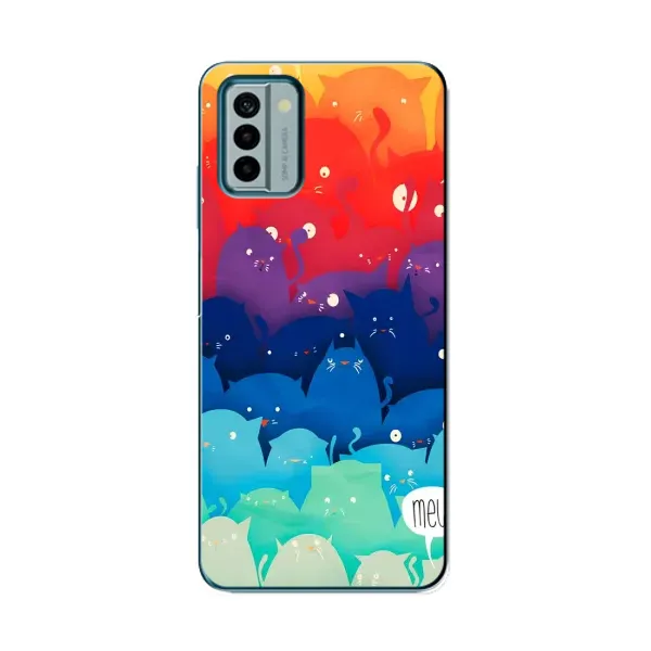 Чехол с рисунком «Mew» для Nokia G22