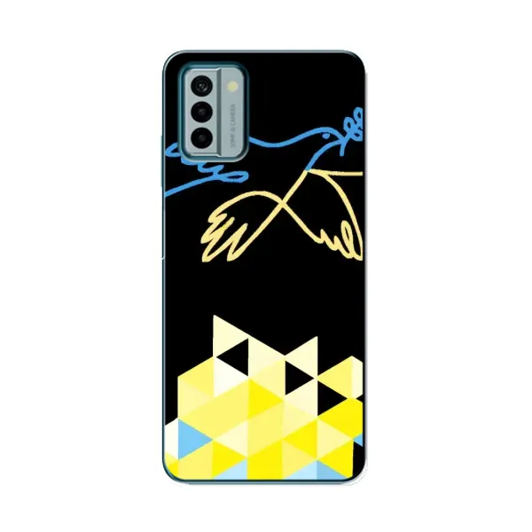 Чехол с рисунком «Мир для Украины» для Nokia G22