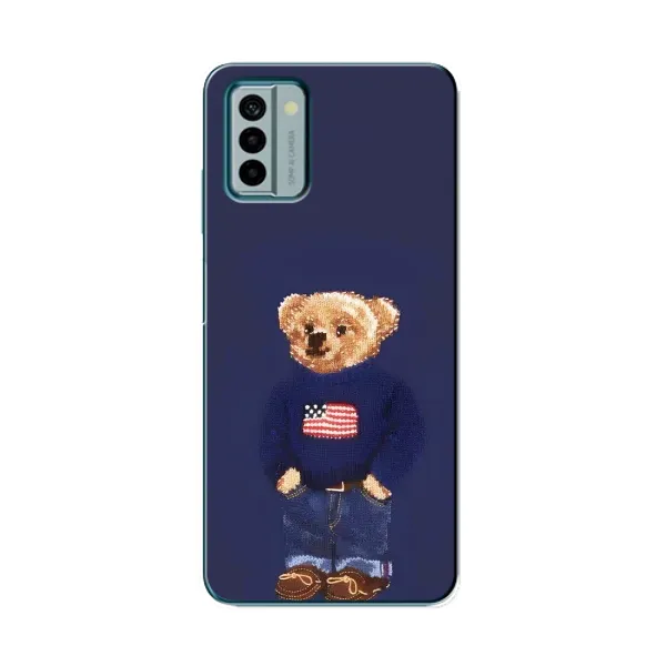 Чехол с рисунком «Мишка USA» для Nokia G22 Чехол с рисунком «Мишка USA» для Nokia G22