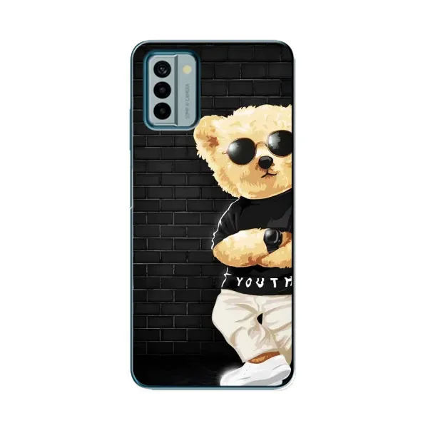 Чехол с рисунком «Мишка в очках» для Nokia G22 Чехол с рисунком «Мишка в очках» для Nokia G22