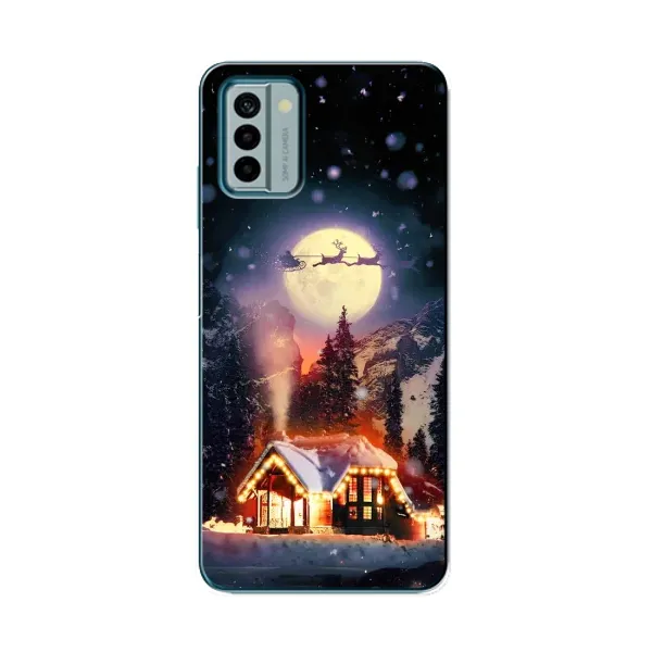 Чехол с рисунком «Настроение зимнее» для Nokia G22 Чехол с рисунком «Настроение зимнее» для Nokia G22