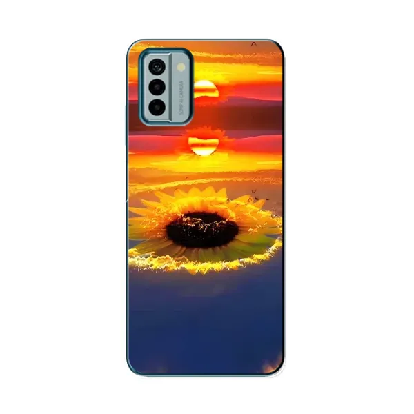 Чехол с рисунком «Небо подсолнух» для Nokia G22
