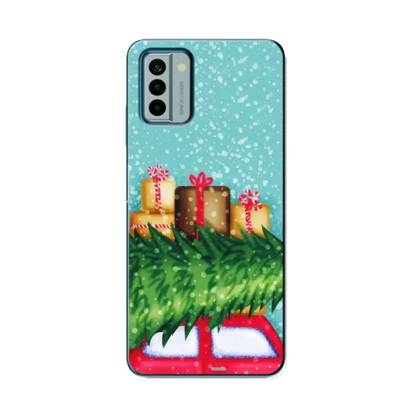Чехол с рисунком «Новогодние подарки» для Nokia G22 Чехол с рисунком «Новогодние подарки» для Nokia G22