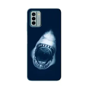 Силиконовый бампер с картинкой животных для Nokia G22 (Пасть Акулы)