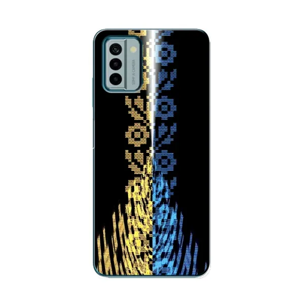 Чехол с рисунком «Патриотическая вышиванка» для Nokia G22 Чехол с рисунком «Патриотическая вышиванка» для Nokia G22