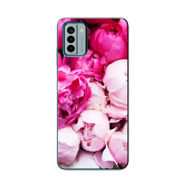 Чехол с рисунком «Пионы» для Nokia G22 Чехол с рисунком «Пионы» для Nokia G22