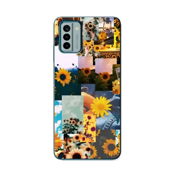 Чехол с рисунком «Подсолнуховый дизайн» для Nokia G22