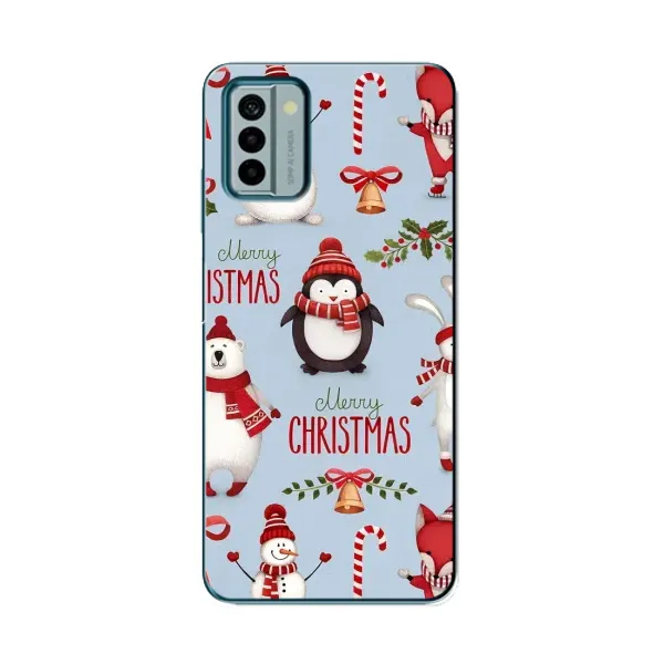 Чехол с рисунком «Рождественский» для Nokia G22
