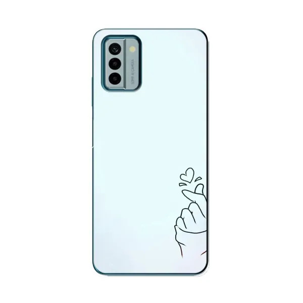 Чехол с рисунком «Сердце на голубом» для Nokia G22