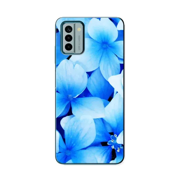 Чехол с рисунком «Синие цветы» для Nokia G22 Чехол с рисунком «Синие цветы» для Nokia G22