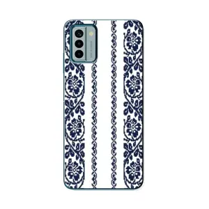 Силиконовый Чехол на Nokia G22 с картинкой Вышиванки (Синяя вышиванка)