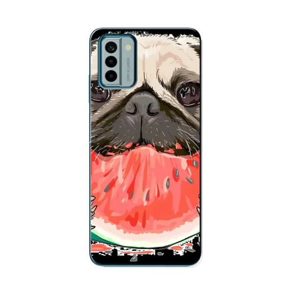 Чехол с рисунком «Смешной Мопс» для Nokia G22 Чехол с рисунком «Смешной Мопс» для Nokia G22