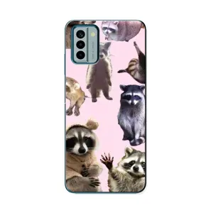 Силиконовый Чехол с Енотами на Nokia G22 (Смешные Еноты)