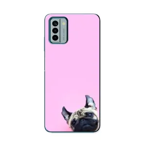 Бампер для Nokia G22 с картинкой "Песики" (Собака на розовом)
