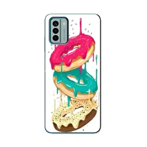 Чехол с изображением вкусной еды для Nokia G22 (Сочные пончики)