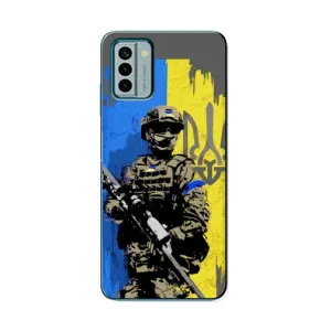 Чехлы с принтом (Воины ЗСУ) для Nokia G22 (Солдат ЗСУ)