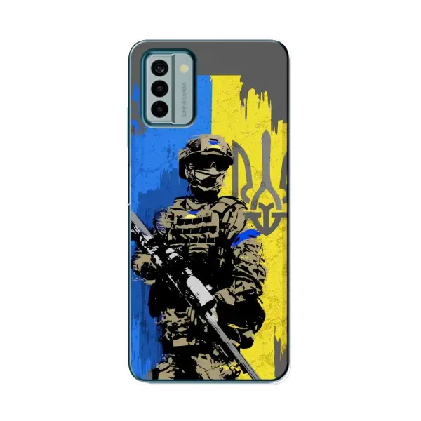 Чехол с рисунком «Солдат ЗСУ» для Nokia G22 Чехол с рисунком «Солдат ЗСУ» для Nokia G22