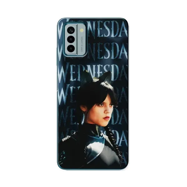 Чехол с рисунком «Уэнздей с ушками» для Nokia G22 Чехол с рисунком «Уэнздей с ушками» для Nokia G22