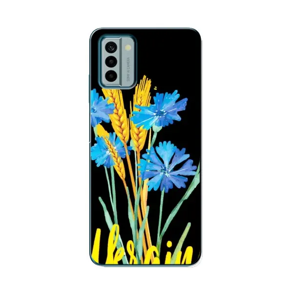 Чехол с рисунком «Ukraine в цветочках» для Nokia G22