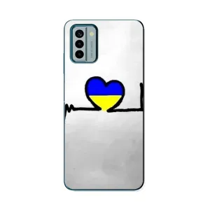 Силиконовый Чехол на Nokia G22 (Я-Украина) (Украинская кардиограмма)