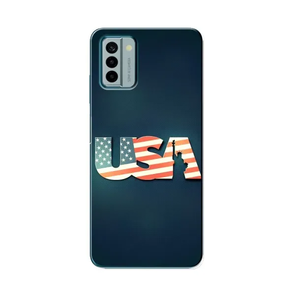 Чехол с рисунком «USA» для Nokia G22 Чехол с рисунком «USA» для Nokia G22