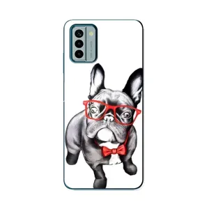 Бампер для Nokia G22 с картинкой "Песики" (В очках)