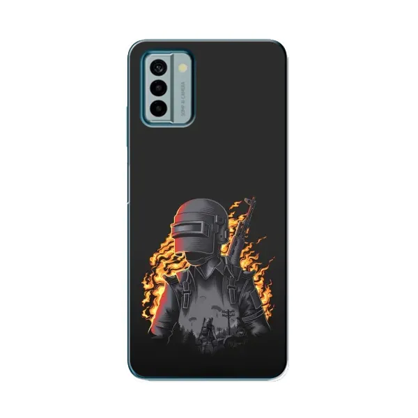 Чехол с рисунком «В огне» для Nokia G22 Чехол с рисунком «В огне» для Nokia G22