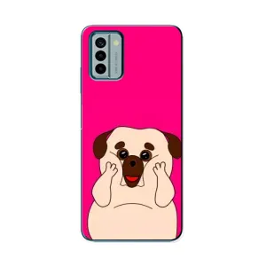Чехол (ТПУ) Милые собачки для Nokia G22 (Веселый Мопсик)