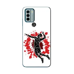 Чехлы с принтом Спортивная тематика для Nokia G22 (Волейболист)