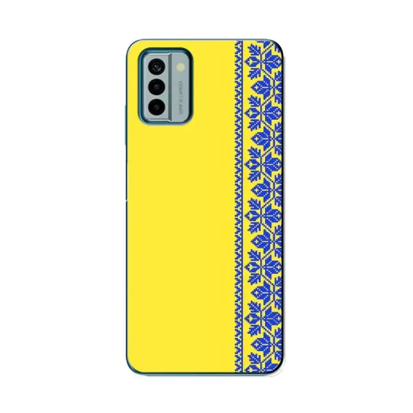 Чехол с рисунком «Вышиванка на желтом» для Nokia G22 Чехол с рисунком «Вышиванка на желтом» для Nokia G22