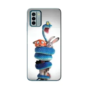 Силіконовий чохол з принтом Зоотрополіс для Nokia G22 (Змія Зоо)