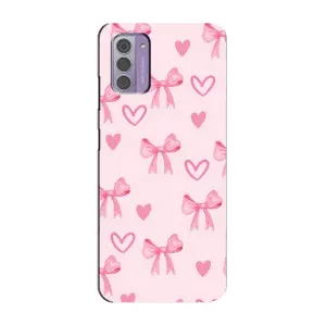 Чохол банти для Nokia G42 (Бантики і сердечки)