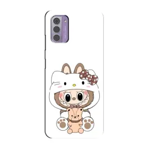 Чехол с принтом Лабубу для Nokia G42 (Белый Лабубу)