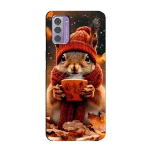 Друкований чохол 'Звірята з кавою' для Nokia G42 (Білка з кавою)