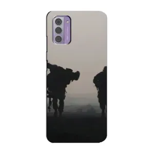 Чехлы на военную тематику для Nokia G42 (Бой солдат)