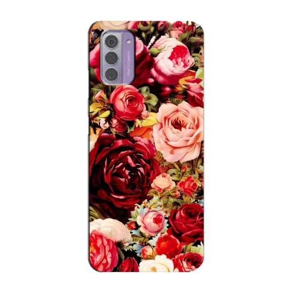 Чехол с рисунком «Букет цветов» для Nokia G42