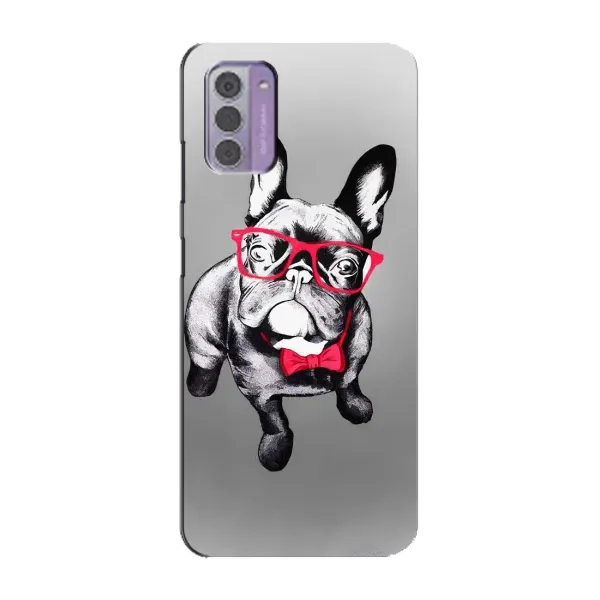Чехол с рисунком «Бульдог в очках» для Nokia G42 Чехол с рисунком «Бульдог в очках» для Nokia G42
