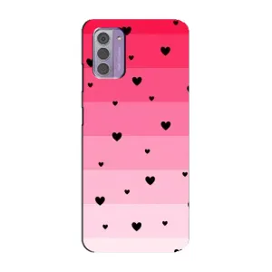 Чохли з тематикою "Маленькі Сердчеки" на Nokia G42 (Чорні сердечка)