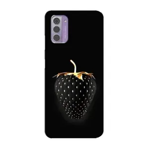 Чехол с изображением вкусной еды для Nokia G42 (Чёрная клубника)